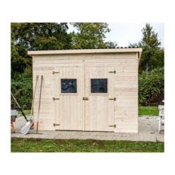 Casetta 2.8x2 in Legno Pannelli 16 mm Senza Pavimento Attrezzi Rimessa Giardino