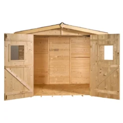 Casetta 2.4x1.6 in Legno Pannelli 16 mm con Pavimento Interno Attrezzi Giardino