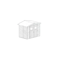 Casetta 2.4x1.6 in Legno Pannelli 16 mm con Pavimento Interno Attrezzi Giardino