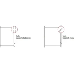Cassaforte a Muro da Incasso Serratura Elettronica con Codice Stark