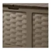 Cassapanca Baule in Plastica Rattan Marrone 157,5 x 75 x 63,5 cm
