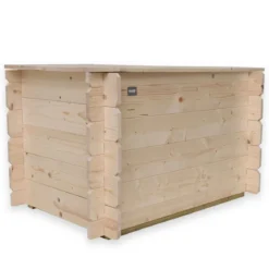 Cassapanca Contenitore Baule in Legno 100 cm Multiuso con Coperchio