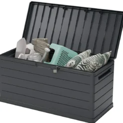 Cassapanca da Esterno in Plastica Impermeabile Baule Lucchettabile