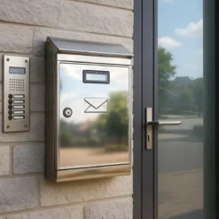 Cassetta Lettere Inox Esterno Tetto Apribile Frontale Multifunzione