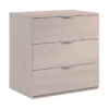 Cassettiera 3 Cassetti 80 Rovere Como in Legno Camera da Letto Mobile Soggiorno