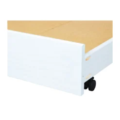 Cassettone Sotto Letto Divano 90x200 Bianco Singolo Estraibile Cameretta Legno