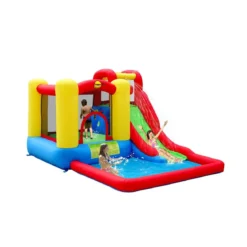 Castello Gonfiabile Acquatico Scivolo Vasca Saltarello Giochi Acqua con Motore