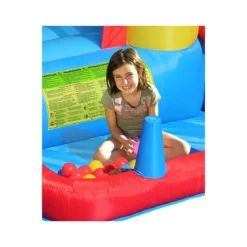 Castello Gonfiabile Gigante Bambini Gioco Scivolo Saltarello Tappeto Elastico