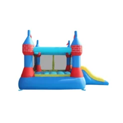 Castello Gonfiabile Grande Scivolo Doppio Gioco per Bambini Tappeto Saltarello