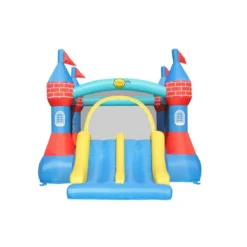 Castello Gonfiabile Grande Scivolo Doppio Gioco per Bambini Tappeto Saltarello