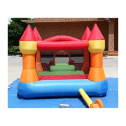 Castello Gonfiabile Incantato Magico Scivolo Bambini Saltarello Pompa Elettrica