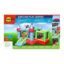 Castello Gonfiabile per Bambini con Motore Saltarello Scivolo Palline