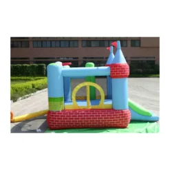 Castello Gonfiabile per Bambini con Motore Saltarello Scivolo Palline