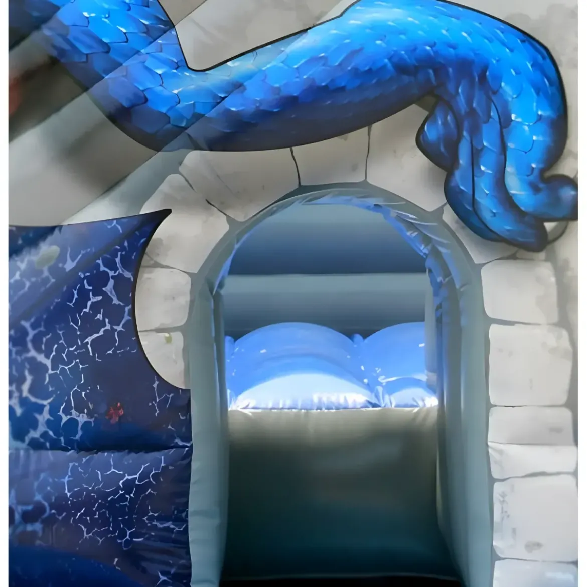 Castello Gonfiabile per Bambini Drago con Scivolo Professionale