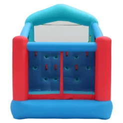 Castello Gonfiabile per Bambini da Esterno Triplo Scivolo e Arrampicata