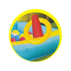 Castello Gonfiabile Scivolo per Bambini Gioco Vasca Palline Giardino Saltarello