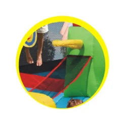 Castello Gonfiabile Scivolo per Bambini Gioco Vasca Palline Giardino Saltarello