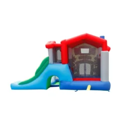 Castello Gonfiabile Scivolo per Bambini Big House Gioco Vasca Palline Saltarello