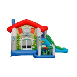 Castello Gonfiabile Scivolo per Bambini Big House Gioco Vasca Palline Saltarello