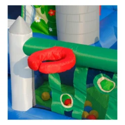 Castello Gonfiabile Scivolo per Bambini Big House Gioco Vasca Palline Saltarello