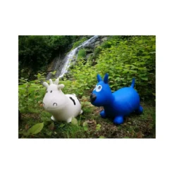 Cavalcabile Gonfiabile Puppy Animaletto Gomma Saltarello Giochi Bimbi No Pompa