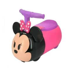 Cavalcabile per Bambini Minnie Rosa con Suoni Luci e Vano Portaoggetti