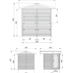Chiosco in Legno 2x2 Bar da Spiaggia Giardino Casetta Finestra Basculante