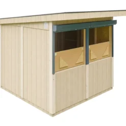 Chiosco in Legno 2x2 m Grigio Scuro a Pannelli LP SmartSide Mercatini