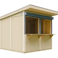 Chiosco in Legno 2x2 m Miele a Pannelli LP SmartSide Fiere Mercatini