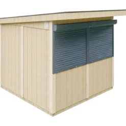 Chiosco in Legno 2x2 m Rosso a Pannelli LP SmartSide Fiere Mercatini