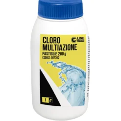 Cloro Piscina 1 kg Pastiglie 200g Lenta Clorazione Antialghe Flocculante