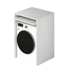 Colonna Copri Lavatrice Asciugatrice Salvaspazio 71x65x210 cm Bianco Frassinato