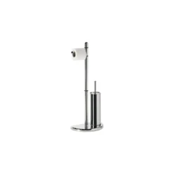 Colonna Porta Carta Rotolo Igienica Scopino Piantana Water Bagno Salvaspazio Wc