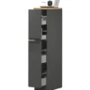 Colonna Portaspezie Antracite Rovere 2 Cassetti Soft Close in Legno