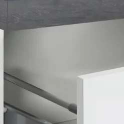 Colonna Portaspezie Bianco Lucido Report 2 Cassetti Soft Close Legno