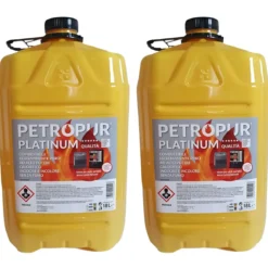 Combustibile Liquido Puro 18L 2 Taniche Riciclabile per Stufe Portatili