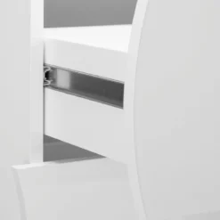 Como a 4 Cassetti Cassettiera in Legno Mobile Bianco Lucido da Ingresso