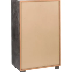 Como 6 Cassetti 110 cm Nero Grigio Cassettiera Settimino Camera Ufficio