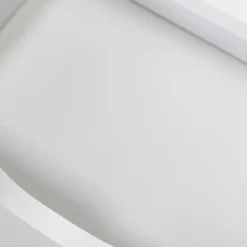 Comodino 2 Cassetti Gambe in Legno Bianco Moderno Camera da Letto