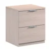 Comodino 2 Cassetti Rovere Cassettiera in Legno Studio Camera da Letto Cameretta