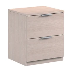 Comodino 2 Cassetti Rovere Cassettiera in Legno Studio Camera da Letto Cameretta