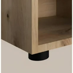 Comodino 1 Cassetto Rovere Artisan per Camera da Letto con Vano