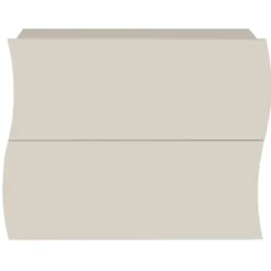 Comodino con 2 Cassetti Beige Cachemire in Legno Camera da Letto