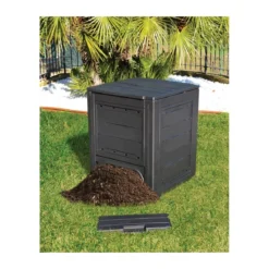 Compostiera da Giardino in Plastica Bio Compost Compostaggio Rifiuti Organici