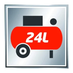 Compressore Aria Einhell 24 Lt Litri Compatto Manometro Elettrico Ruote Valvola