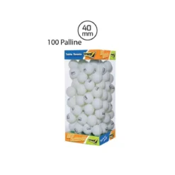 Confezione 100 Palline Ping Pong Misura 40mm Serie Training Allenamento Tennis