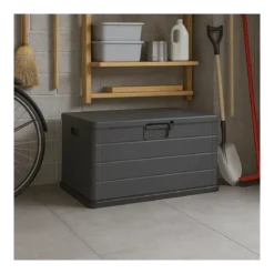 Contenitore Plastica 170 Litri 78x55x52 cm Impilabile con Maniglie