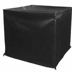 Copertura Impermeabile per Condizionatore 88x40x62 cm Poliestere Nero