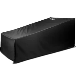 Copertura Lettino 76x175 h 30/79 cm Poliestere Nero Impermeabile