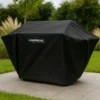 Copertura per Barbecue Impermeabile 146x65x118 cm Poliestere Nero